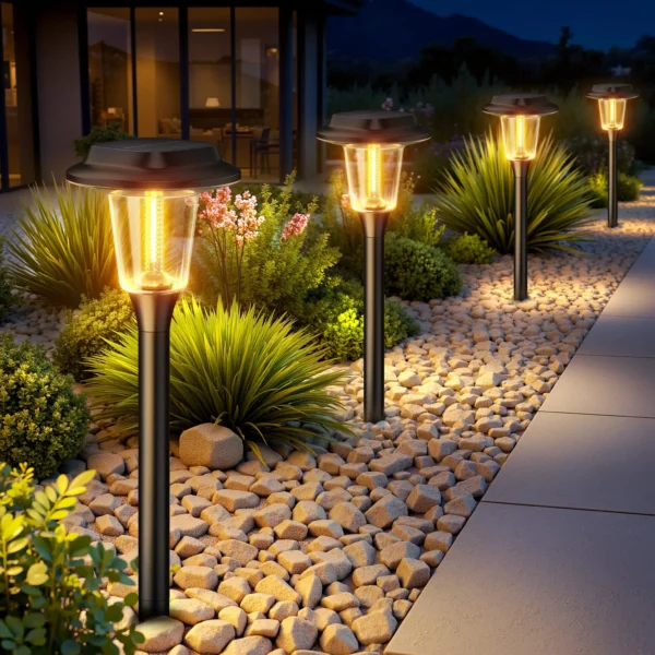 Modern Solar Powered Landscape Path Lights