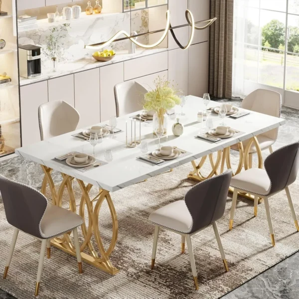 Unique Rectangular Dinner Table