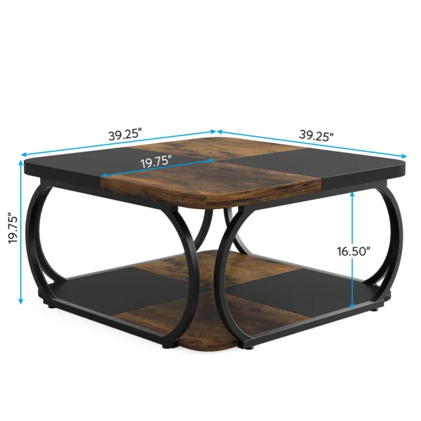 40 inches Low Farmhouse Coffee Table