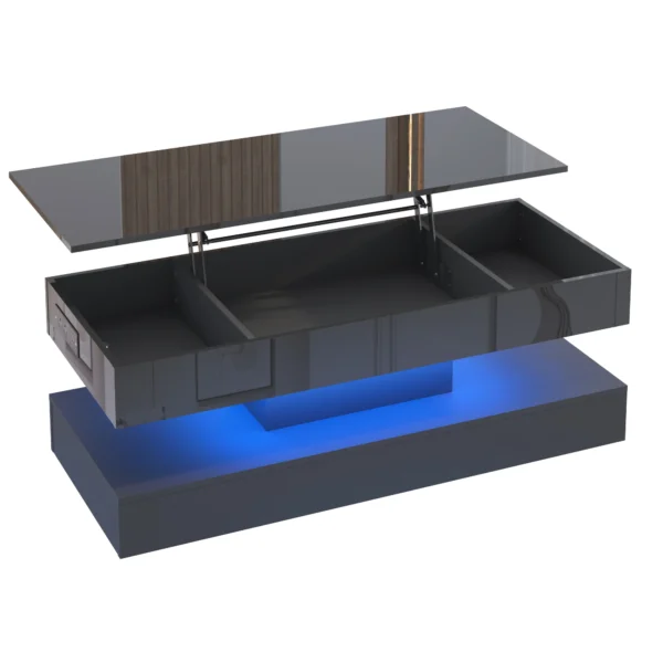 High Glossy LED Coffee Tables for Living Room