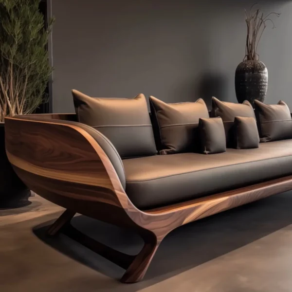 New Chinese black walnut sofa