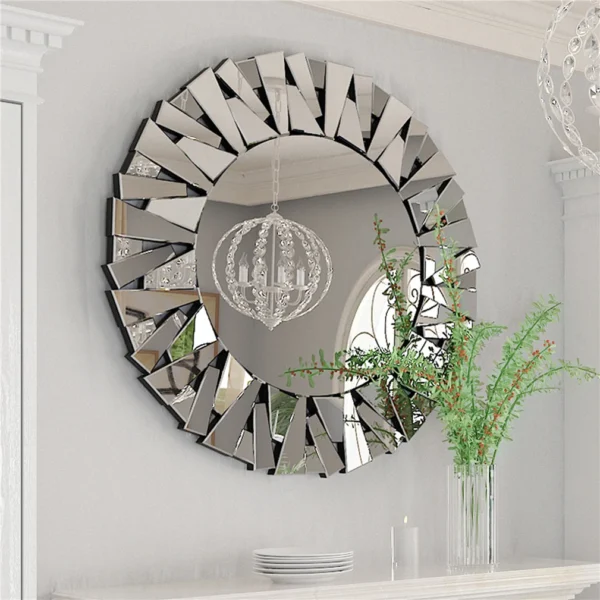 Unique Sunburst Decorative Wall Mirror