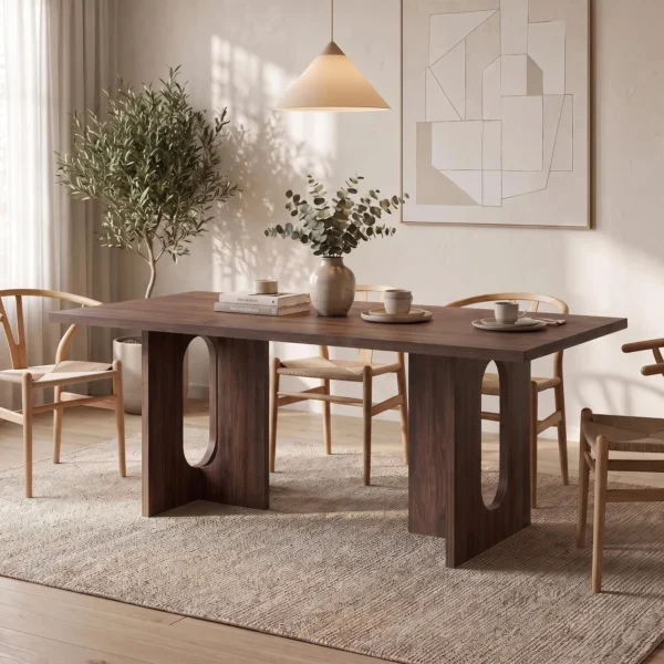 71 Inch Dining/Modern Rectangular Kitchen Table